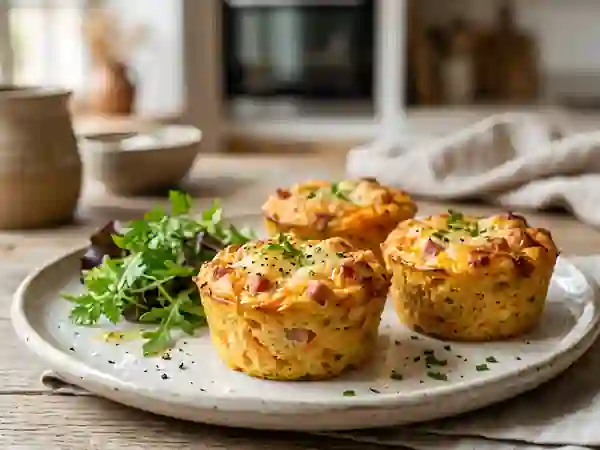 Flans fondants carotte jambon - Photo de présentation