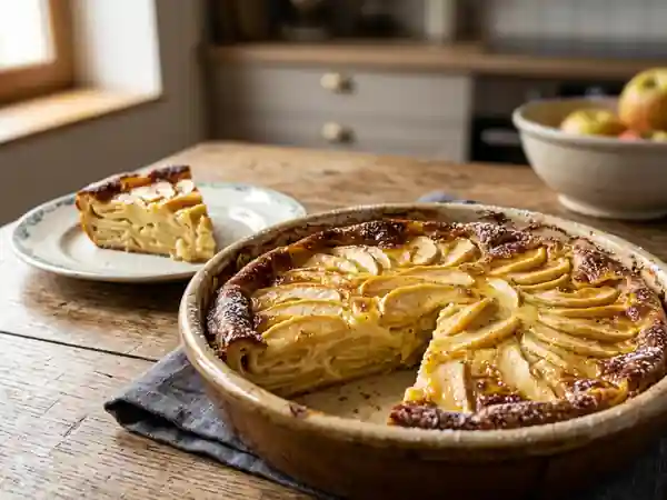 Flognarde aux pommes fondantes : dessert traditionnel de Corrèze - Photo de présentation