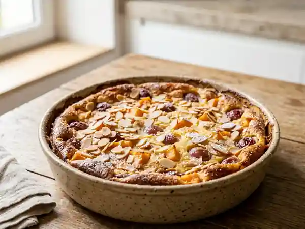 Flognarde fondante au melon et amandes - Photo de présentation