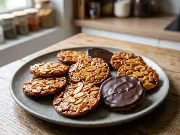 Florentins Croquants aux Amandes et Chocolat - Photo de présentation