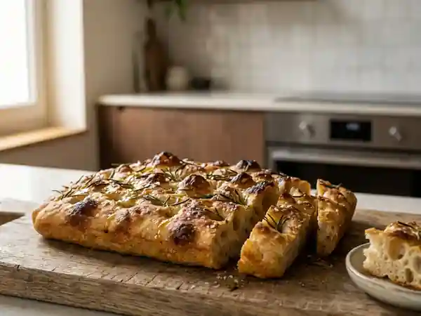 Focaccia Moelleuse au Romarin et Fleur de Sel - Photo de présentation