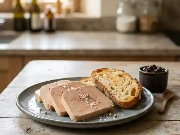 Foie gras au sel : fondant et charnu - Photo de présentation