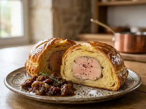Foie Gras en Croûte de Brioche Dorée - Photo de présentation