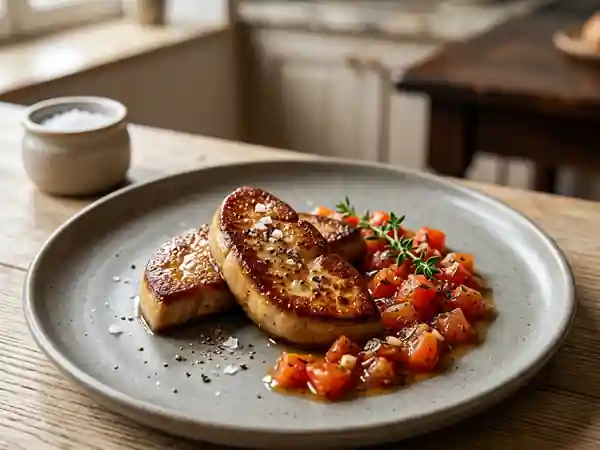 Foie Gras Poêlé à la Provençale : Recette Facile et Gourmande - Photo de présentation