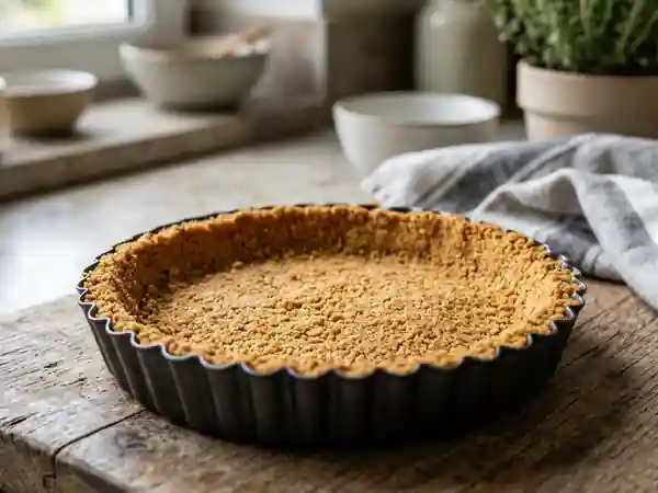 Fond de tarte croustillant aux biscuits - Photo de présentation