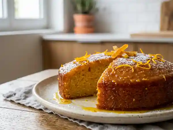 Fondant à l'orange et son sirop intense - Photo de présentation
