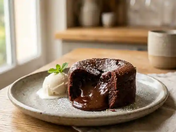 Fondant au chocolat ultra simple pour débutants - Photo de présentation