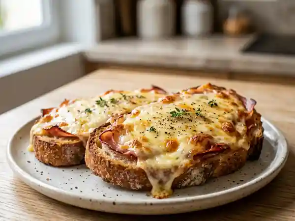 Tartine Croustillante au Bayonne et Fromage Fondu - Photo de présentation