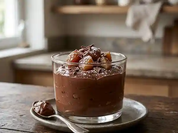 Fondant intense choco-marron sans cuisson - Photo de présentation