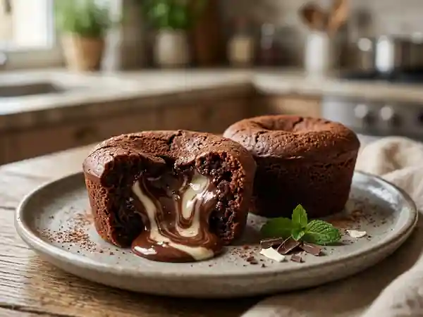 Fondant Bicolore au Cœur Blanc Coulant - Photo de présentation