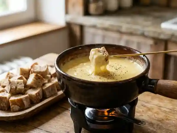 Fondue Alsacienne Onctueuse et Parfumée - Photo de présentation