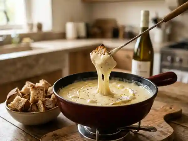 Fondue au Camembert Crémeuse et Gourmande pour 1 Personne - Photo de présentation