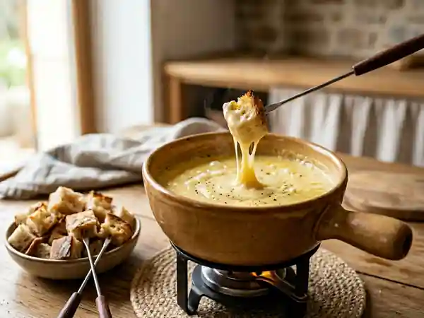 Fondue au Parmesan Crémeuse et Savoureuse pour Une Personne - Photo de présentation