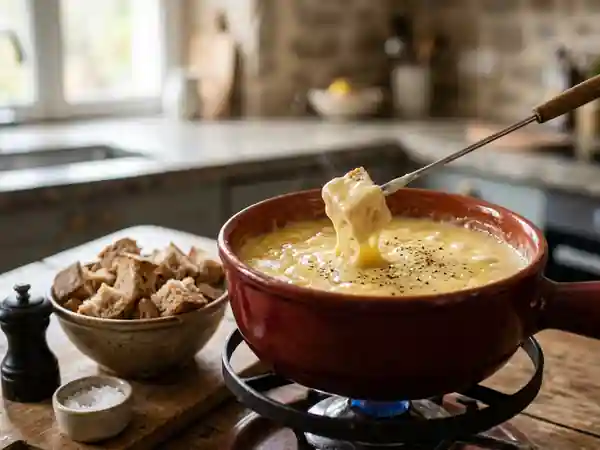 Fondue Bacchus crémeuse au kirsch - Photo de présentation