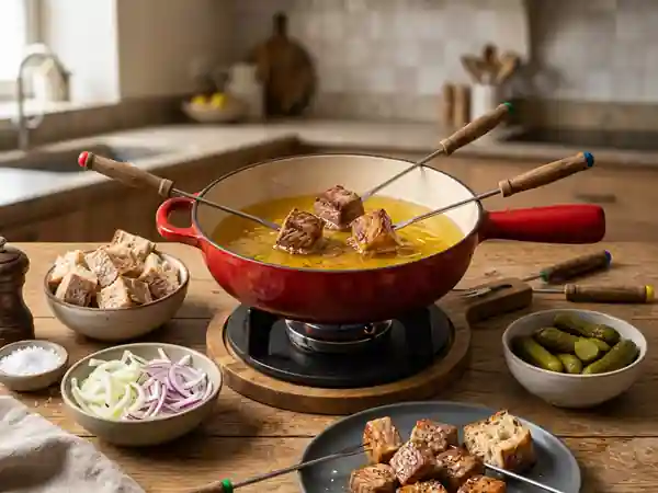 Fondue Charolaise au Bœuf Tendre et Saisi - Photo de présentation