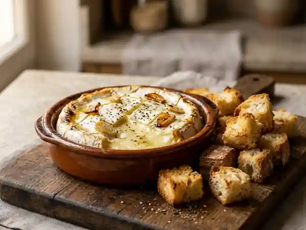 Fondue de Camembert crémeuse et gourmande pour une personne - Photo de présentation