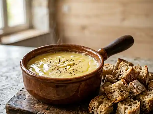 Fondue de Cancoillotte Crémeuse et Savoureuse - Photo de présentation