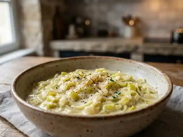 Fondue de poireaux soyeuse à la muscade - Photo de présentation