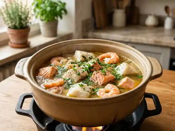 Fondue de Poissons Gourmande : Recette Facile et Savoureuse - Photo de présentation