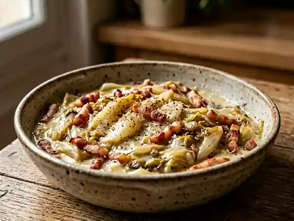Fondue d'endives aux petits lardons fondants - Photo de présentation