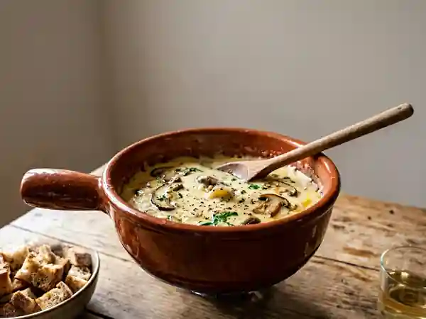 Fondue savoyarde aux cèpes : recette traditionnelle et gourmande - Photo de présentation