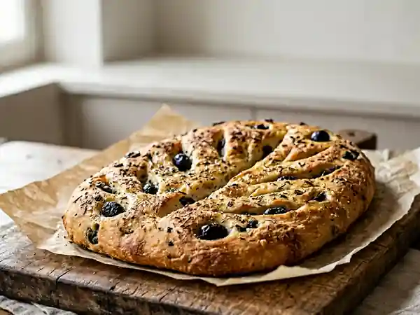 Fougasse Monégasque Traditionnelle : Pain Provençal Savoureux - Photo de présentation