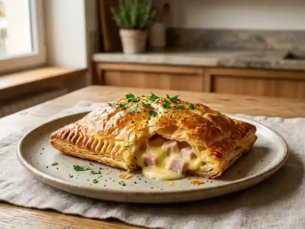 Friand jambon-fromage au feuilletage croustillant - Photo de présentation