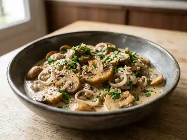 Champignons persillés à la crème onctueuse - Photo de présentation