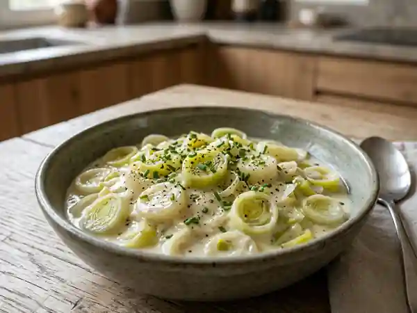 Fricassée de poireaux fondante et savoureuse - Photo de présentation