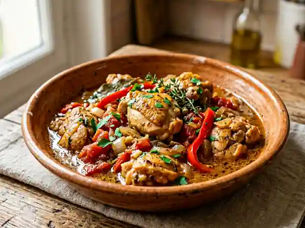 Poulet mijoté aux saveurs de Provence - Photo de présentation