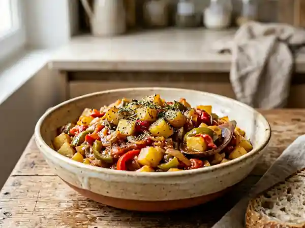 Frita fondante aux légumes confits - Photo de présentation