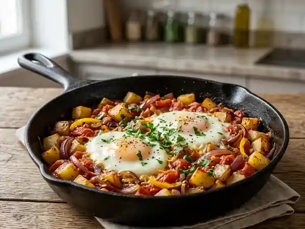 Fritada croustillante aux œufs et piment doux - Photo de présentation