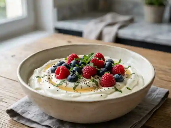 Fromage blanc onctueux au lait tourné - Photo de présentation