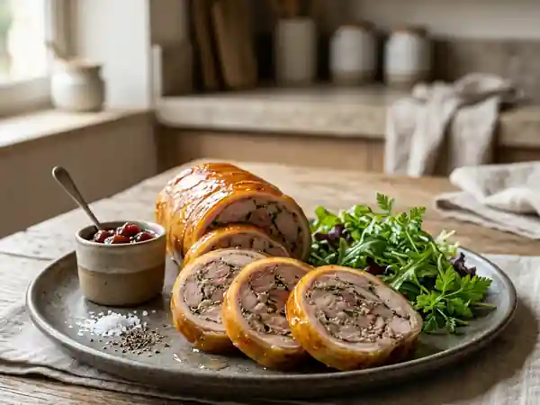 Galantine de faisan fondante au persil - Photo de présentation