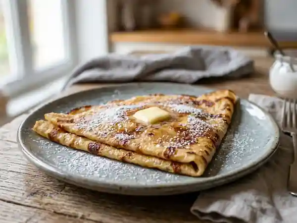 Galette au sucre fondante et croustillante - Photo de présentation