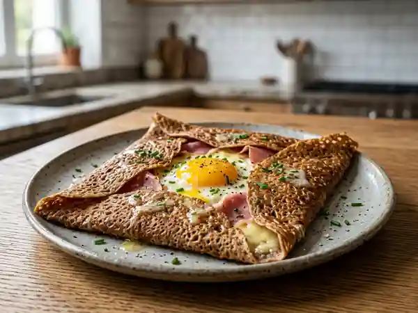 Galettes au sarrasin croustillantes et beurrées - Photo de présentation