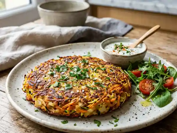 Galette de légumes maison savoureuse et facile - Photo de présentation