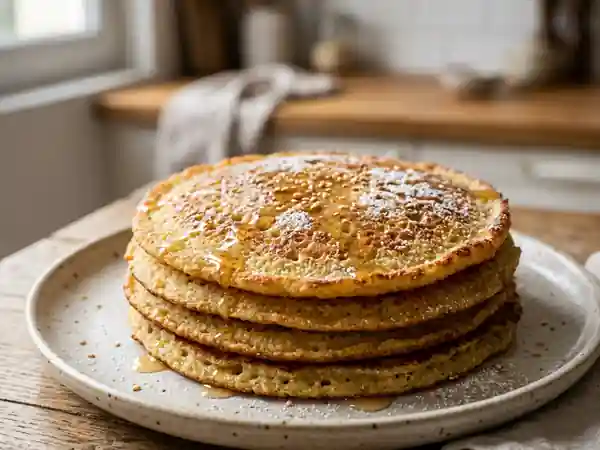 Galette de semoule M'tlor dorée et fondante - Photo de présentation