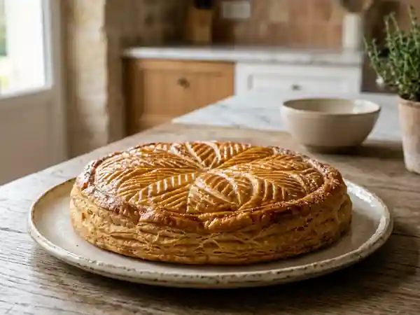 Galette des rois à la frangipane traditionnelle et gourmande - Photo de présentation