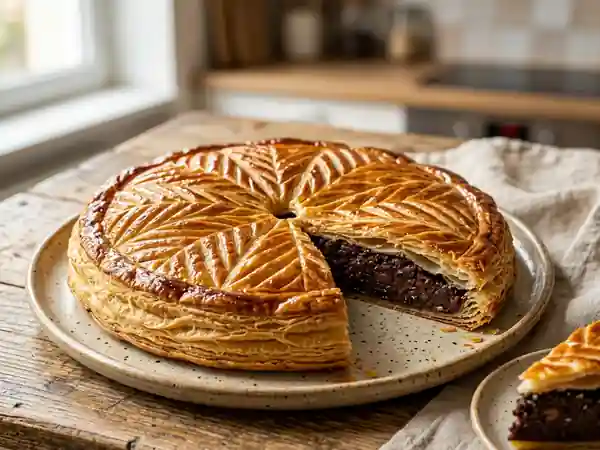Galette des Rois au chocolat noir intense - Photo de présentation