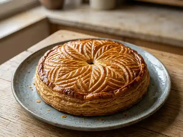 Galette des rois feuilletée au chocolat fondant - Photo de présentation