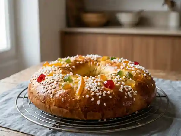 Galette des Rois Provençale : Brioche Moelleuse et Parfumée - Photo de présentation