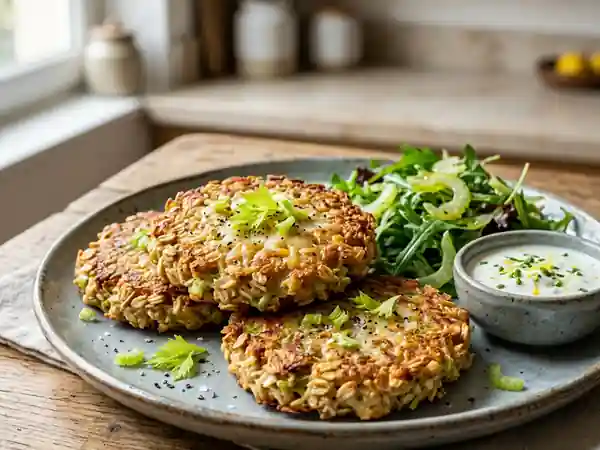 Galettes d'avoine au céleri croustillantes - Photo de présentation