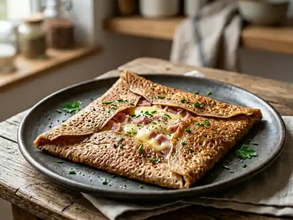 Galettes de blé noir faciles et savoureuses pour un repas complet - Photo de présentation