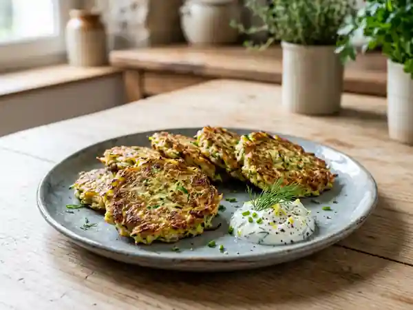 Galettes de courgettes croustillantes - Photo de présentation