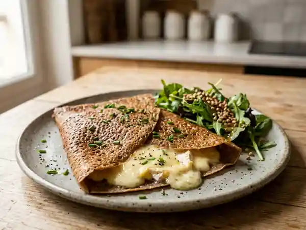 Galettes sarrasin et camembert crémeux - Photo de présentation