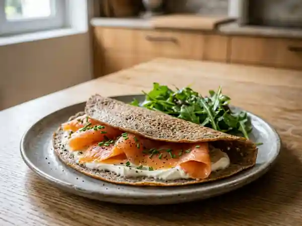 Galettes de sarrasin au saumon fumé : recette gourmande et facile - Photo de présentation