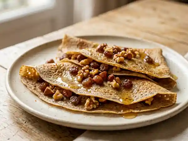 Galettes sarrasin craquantes aux fruits secs - Photo de présentation