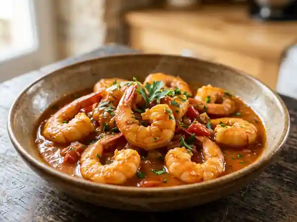 Gambas Flambées à l'Armoricaine - Photo de présentation