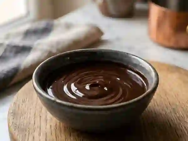 Ganache au chocolat onctueuse et satinée - Photo de présentation